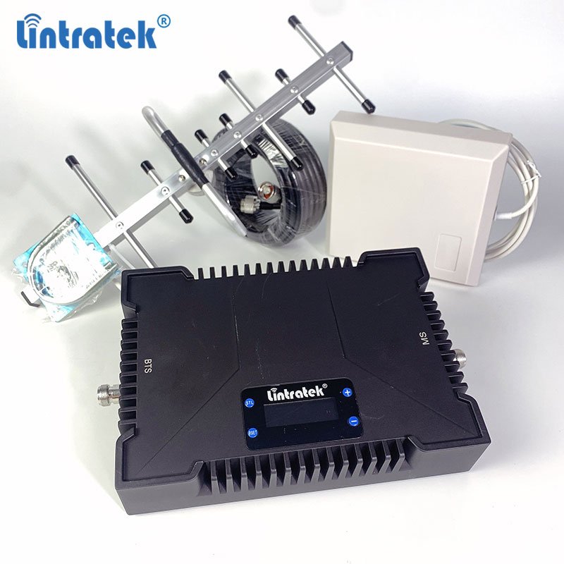 high gain 75dbi triple band mobile signal repeater 2g 3g 4g 900 1800 2100MHz best cell phone signal booster 4g for house office
